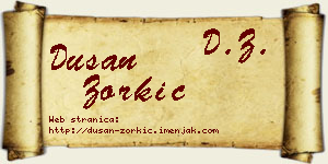 Dušan Zorkić vizit kartica
